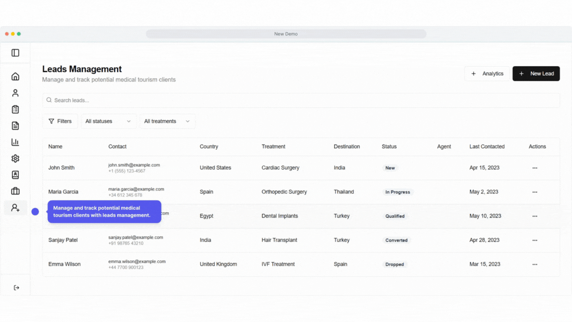 Lead Management Demo